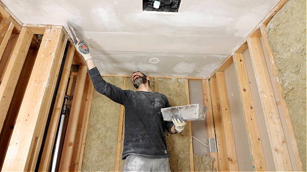 Final Pass Over Drywall Seam