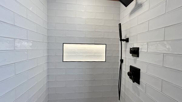 Tiled LED Shower Niche