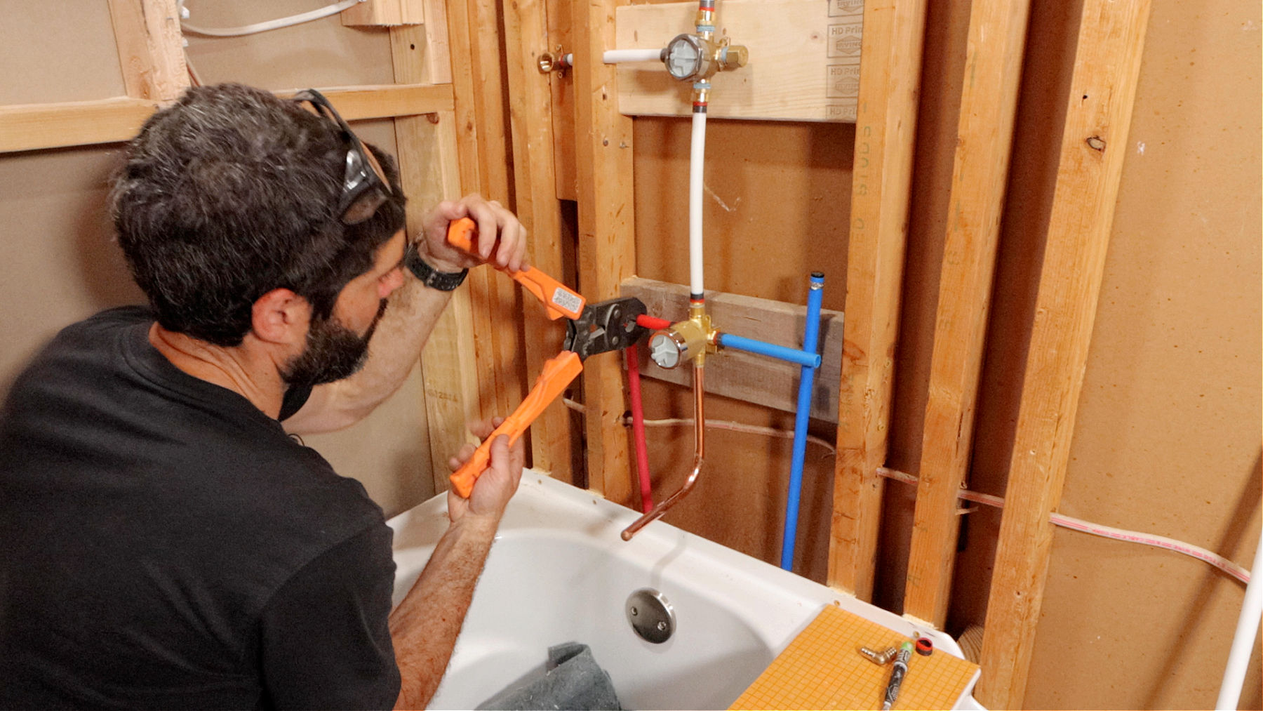 Bathtub Shower Valve and Diverter with PEX B