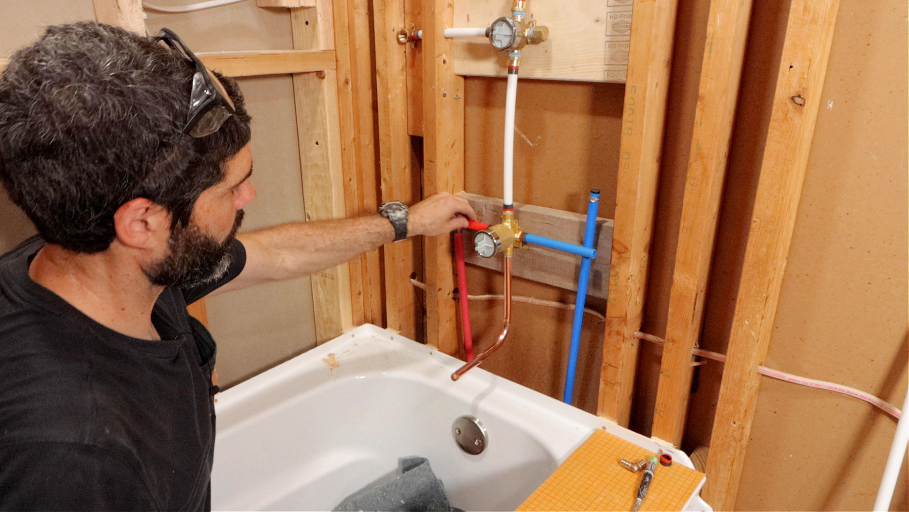 Shower and Diverter Valve Installation