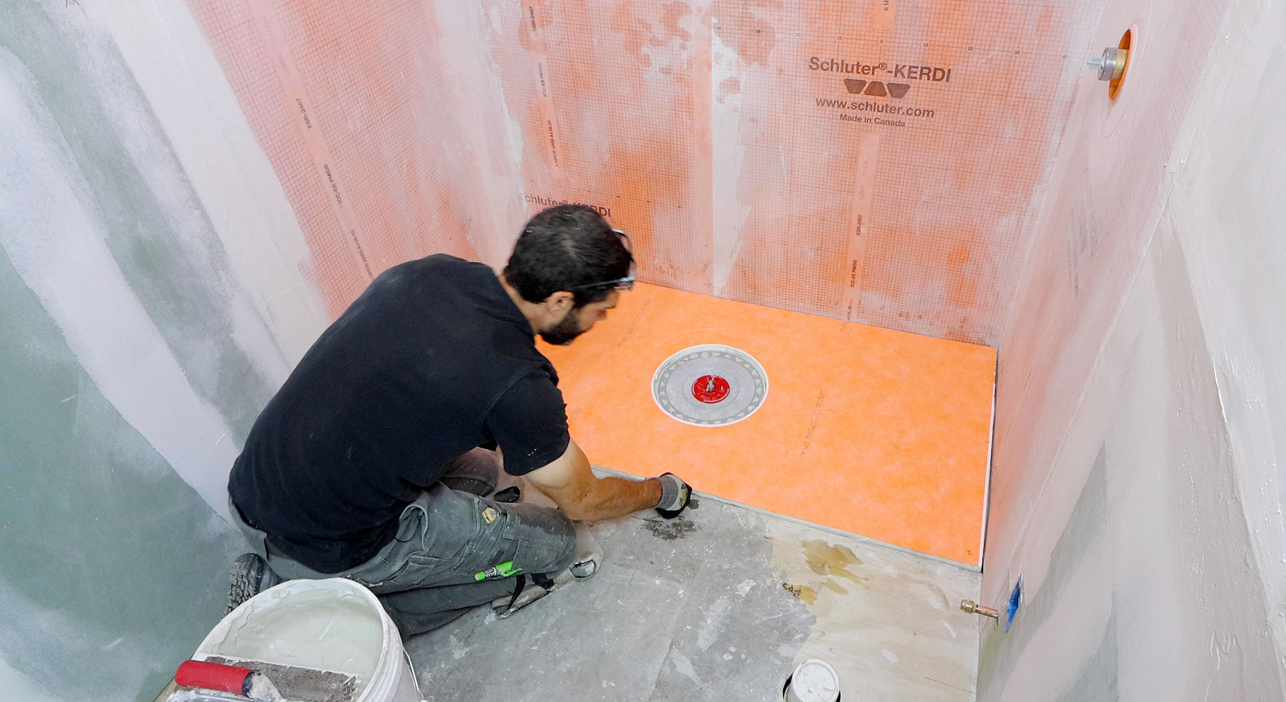 Curbless Shower Waterproofing