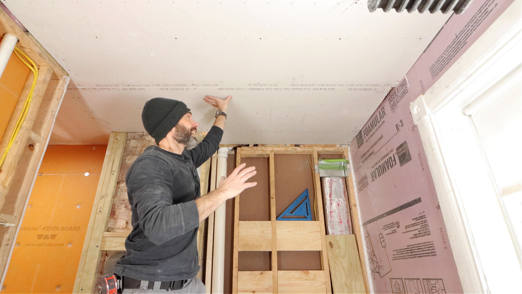 Cutting Drywall for Exhaust Fan