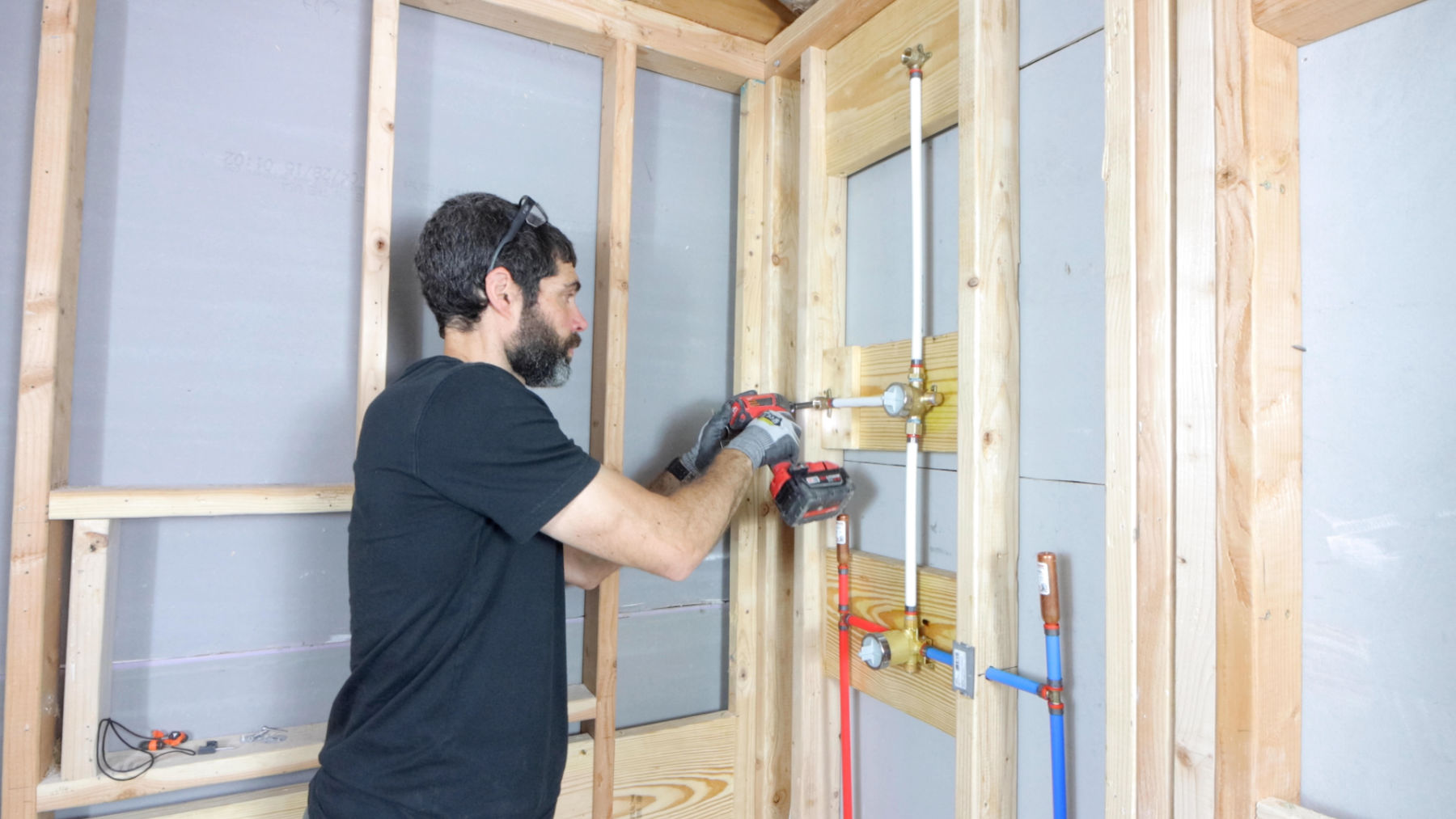 Shower Valve Installation (Delta with PEX B)