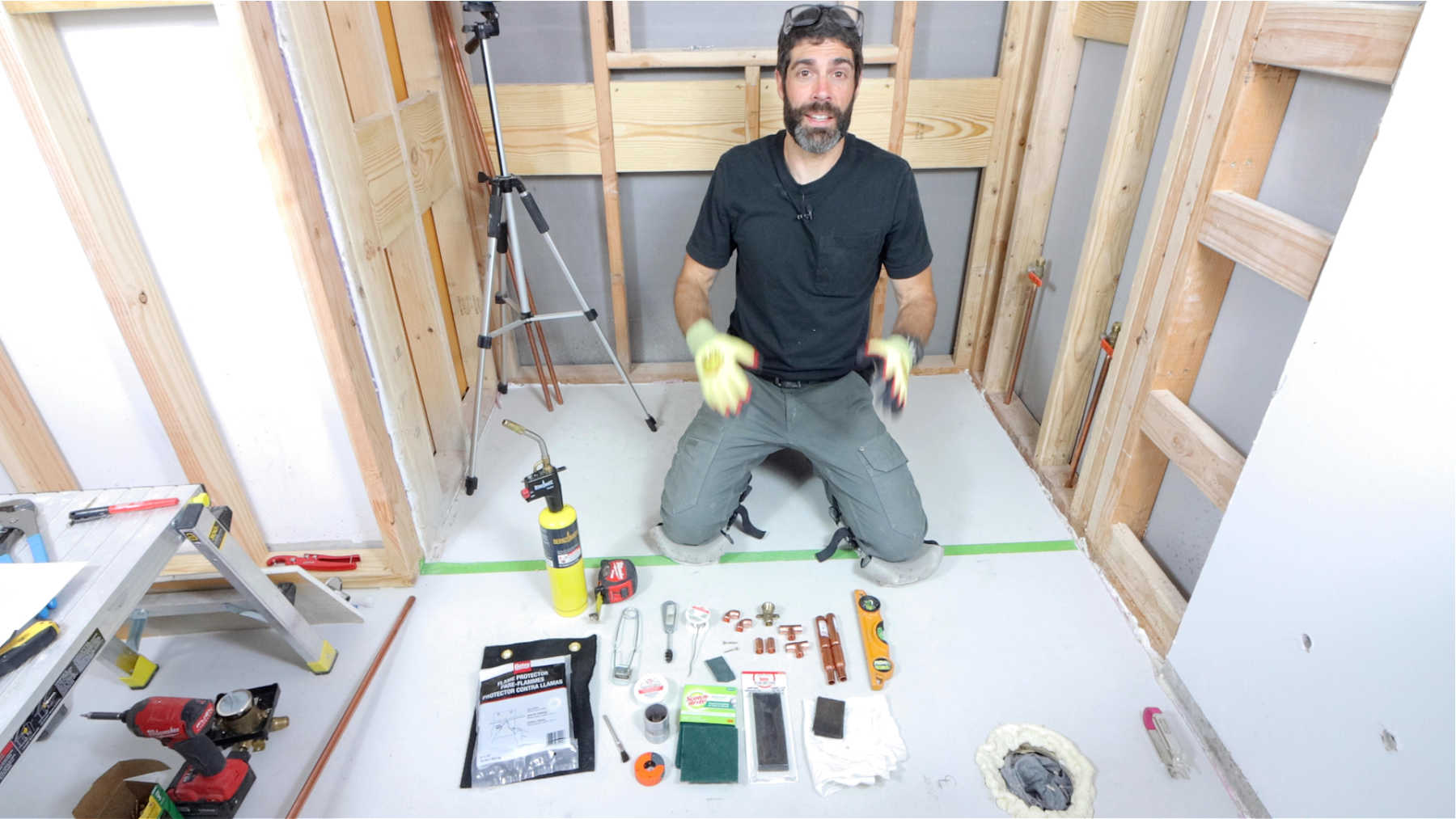 Tools and Materials (Delta Shower Valve with Copper)