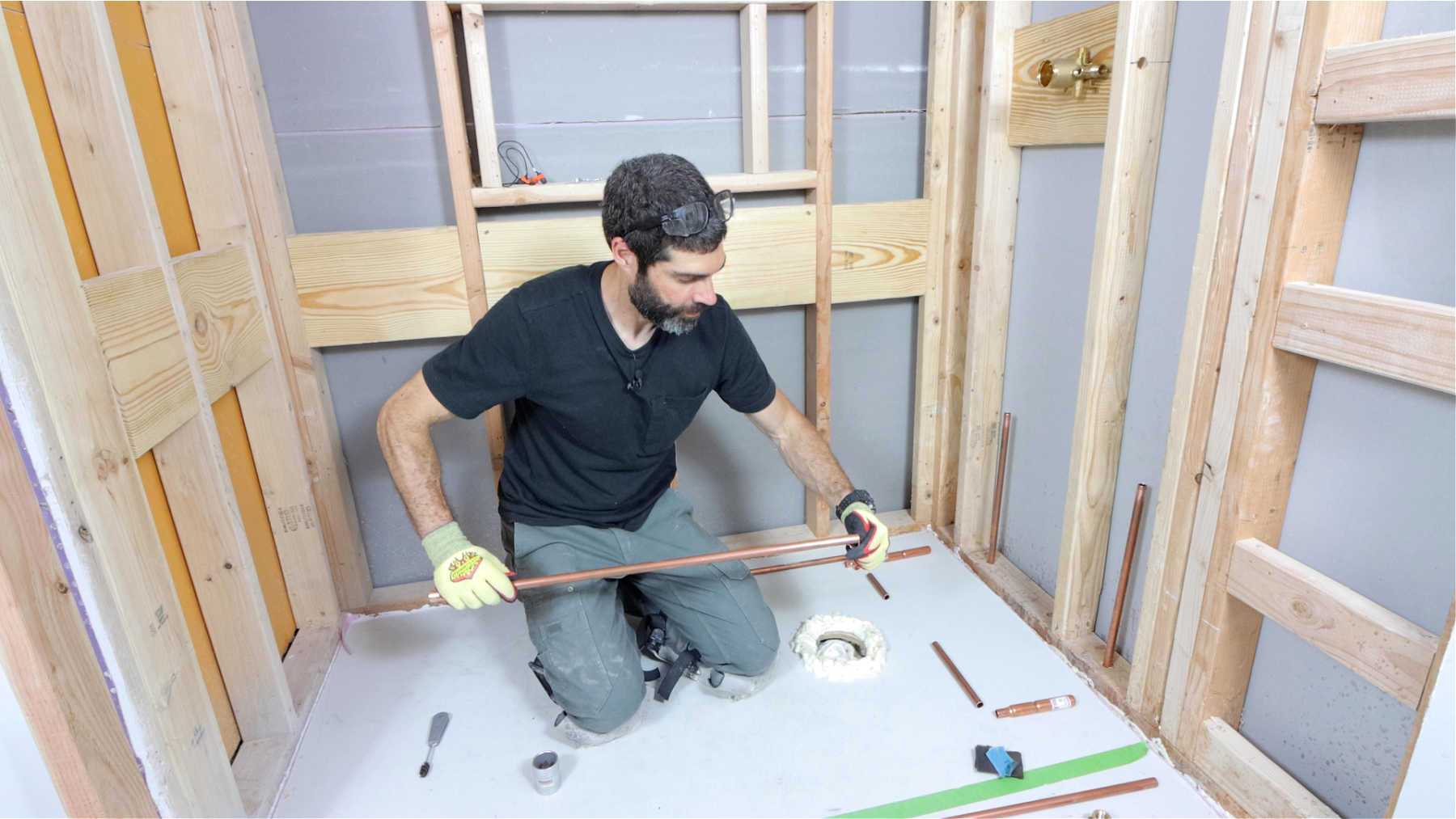 Copper Pipe Prep (Delta Shower Valve)