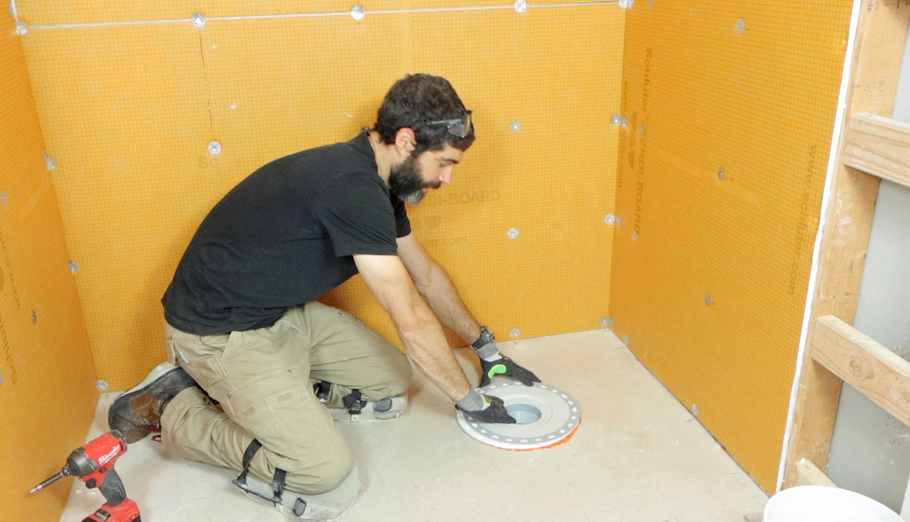 Curbed Shower Waterproofing