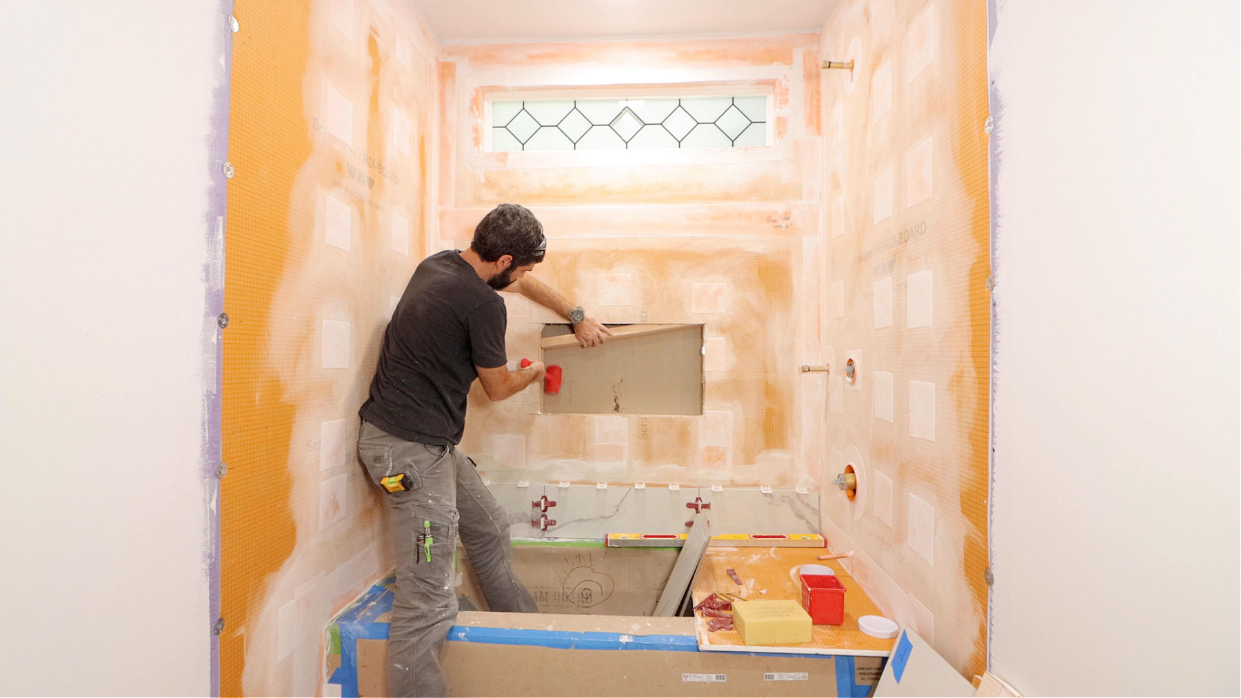 How to Complete Framing for Custom Shower Niche