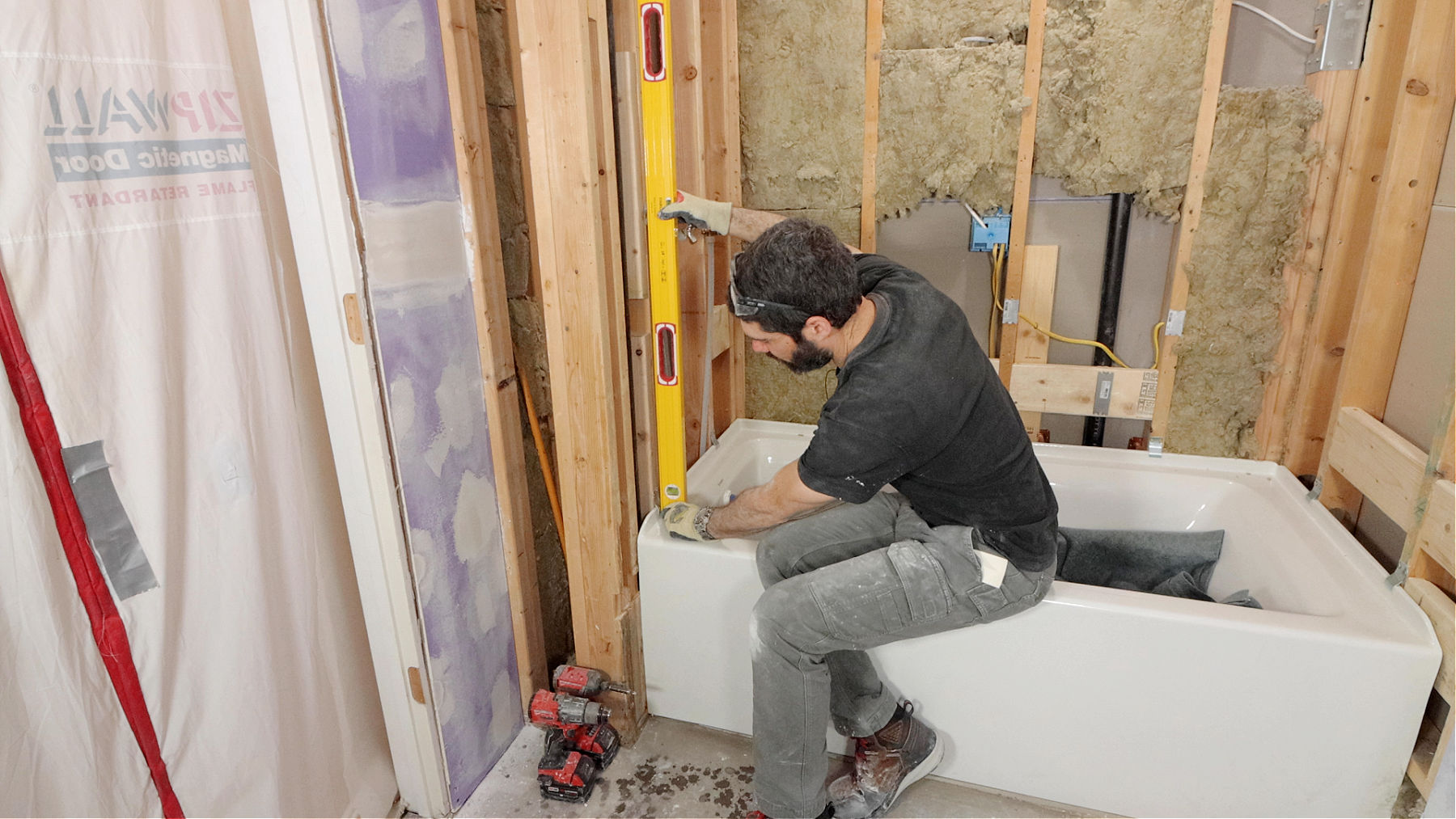 How to Fur Tub Shower Walls