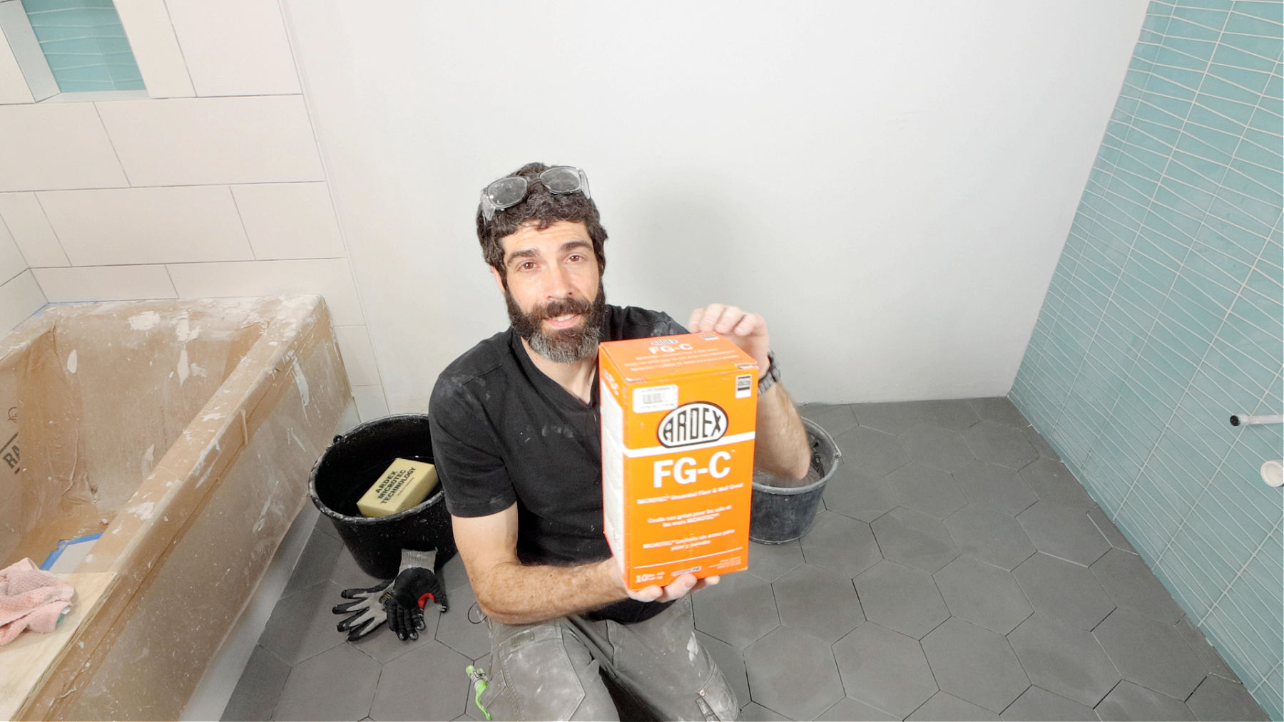 How to Grout Tile (Hexagon Tile Floor)