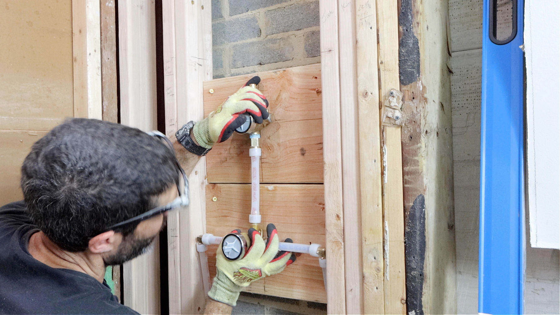 Shower Valve Installation with Handheld (Delta with PEX A)