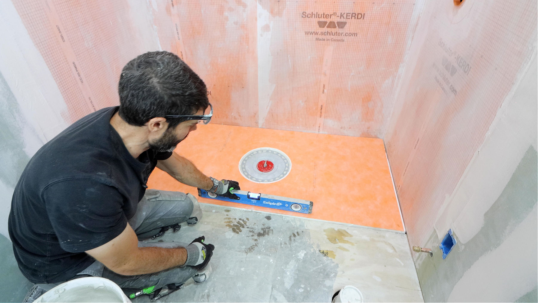 How to Install Schluter Shower Tray (Curbless Shower)