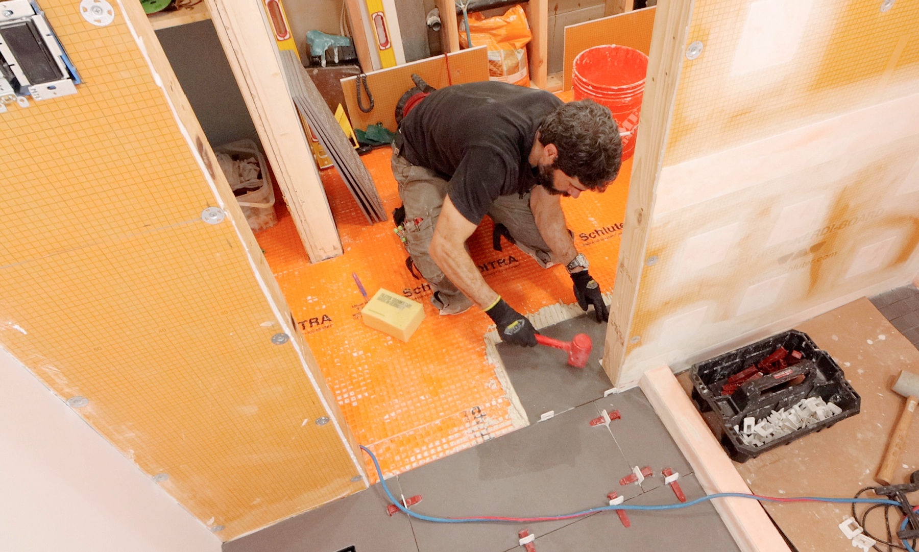 How to Notch Tile Floors in Doorways