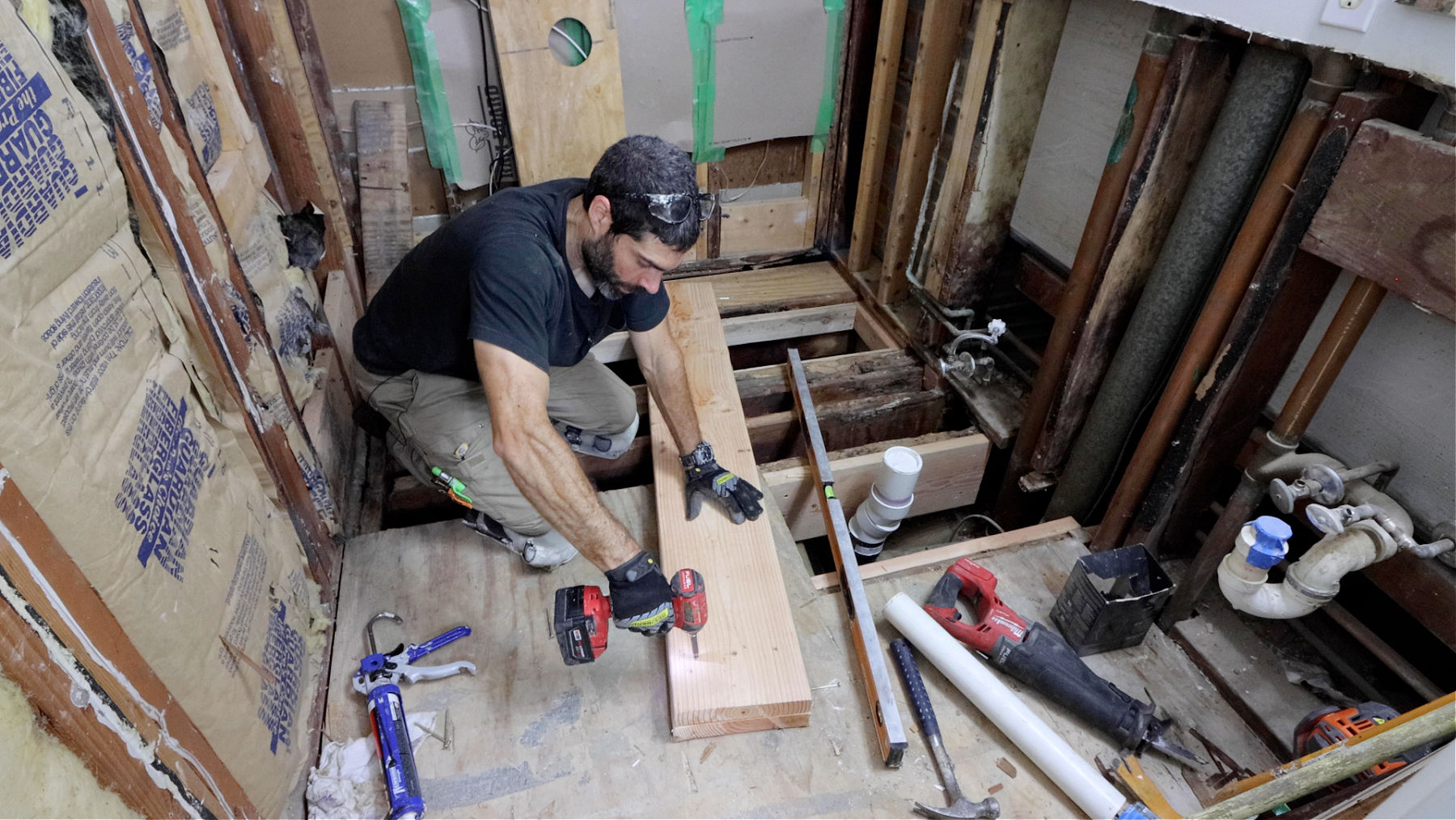 Joist and Subfloor Repairs (Curbless Shower)