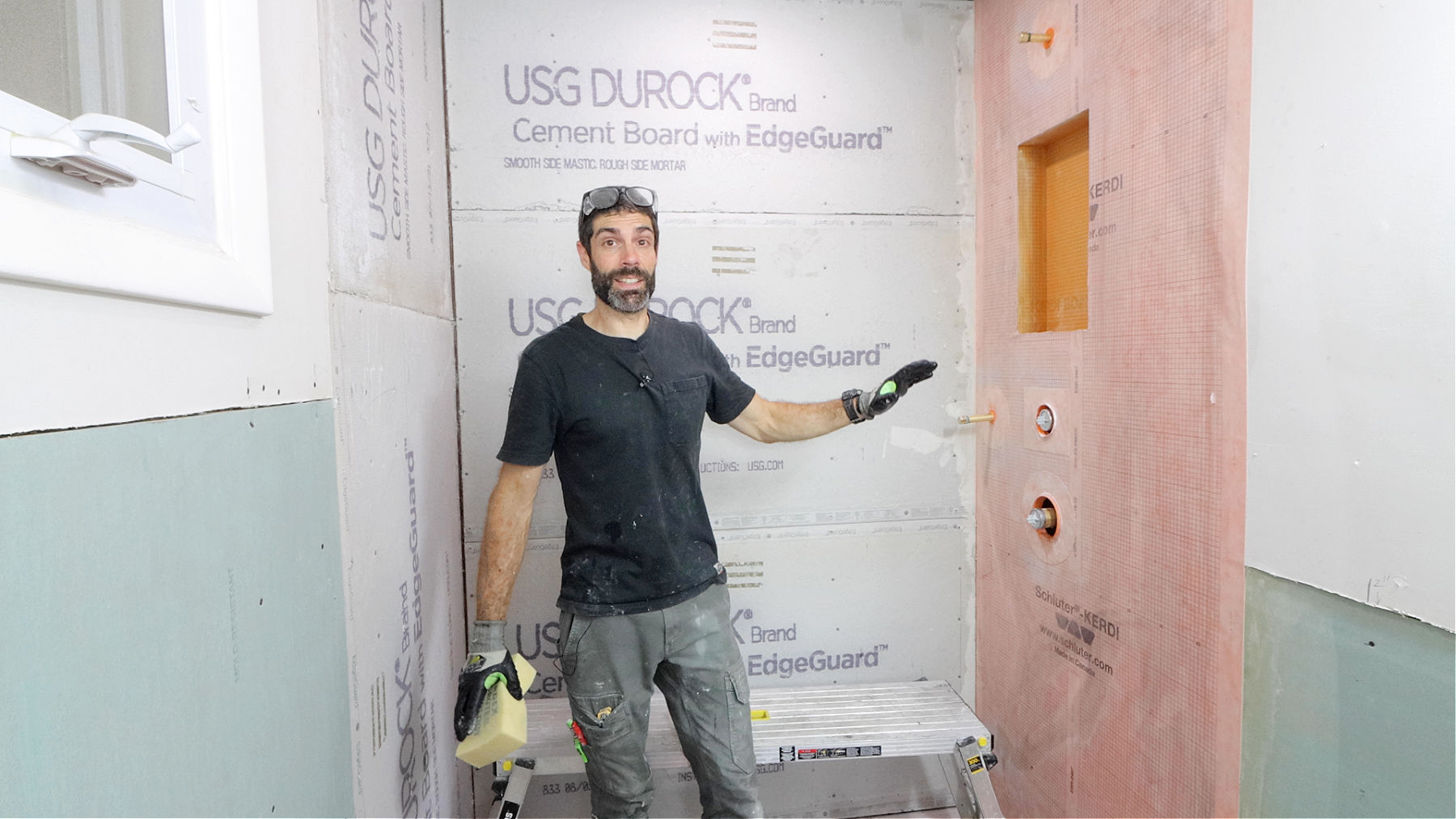 KERDI Installation on Plumbing Wall