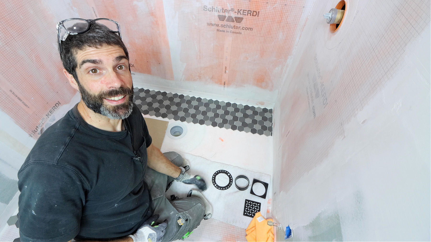 Shower Floor Tile Layout