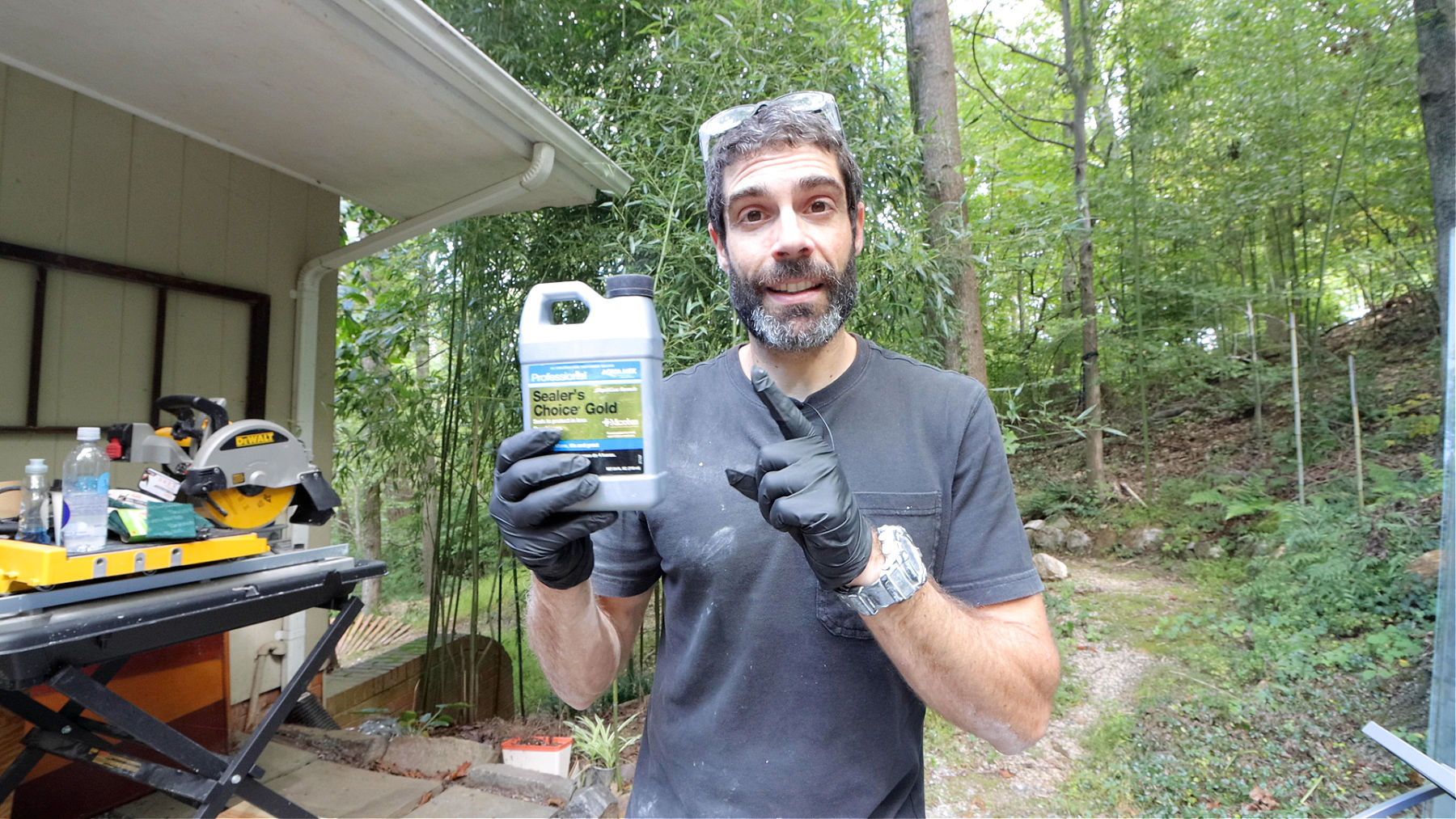 Organizing Mosaics and Sealing Tile