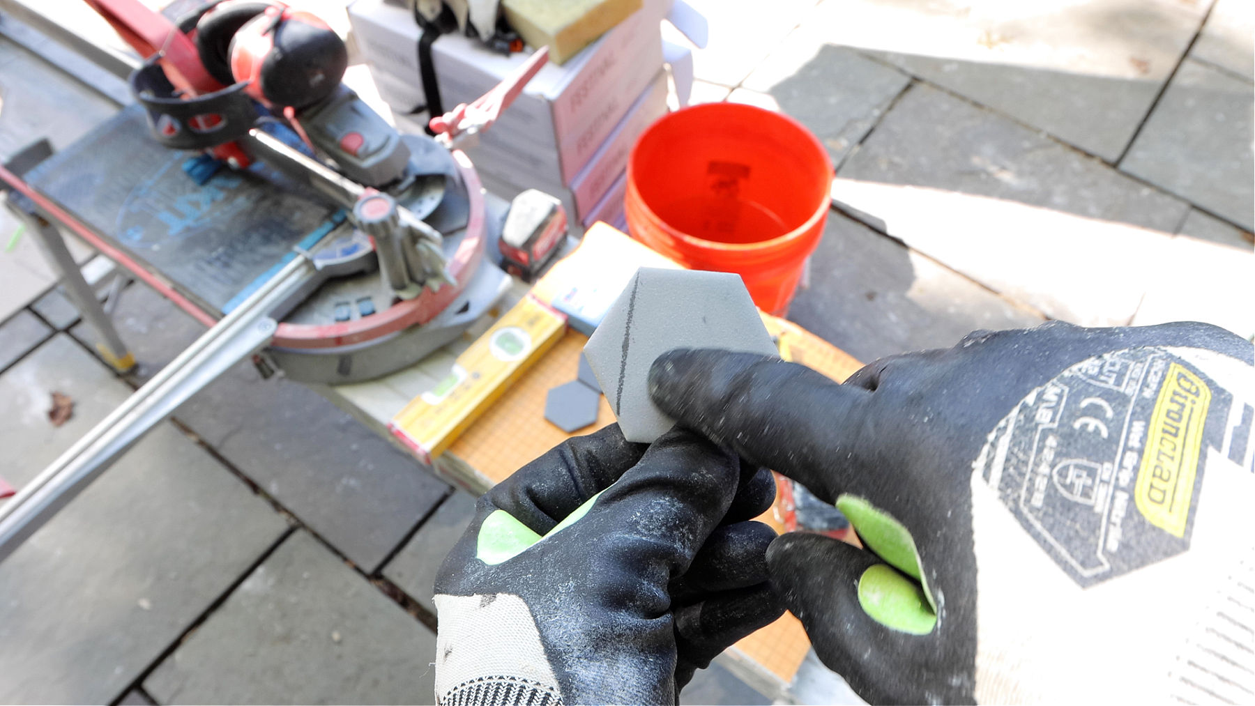 Cutting Shower Floor Diamonds