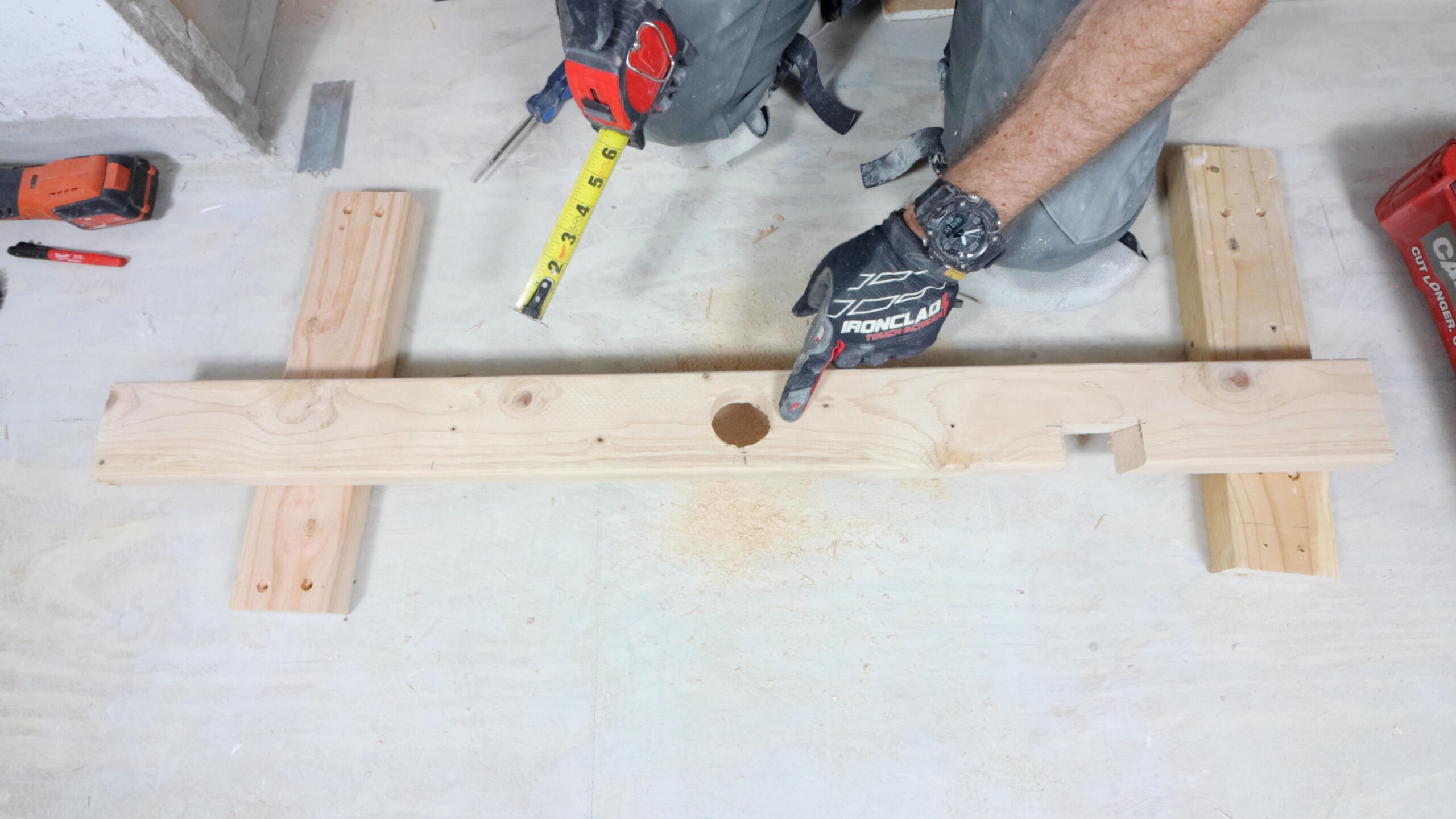 Stud Wall Notching and Boring (Non-Load Bearing)
