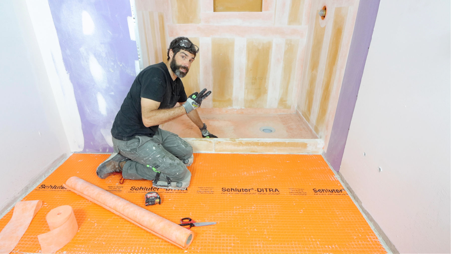 Shower Curb Waterproofing (Curbed Shower)