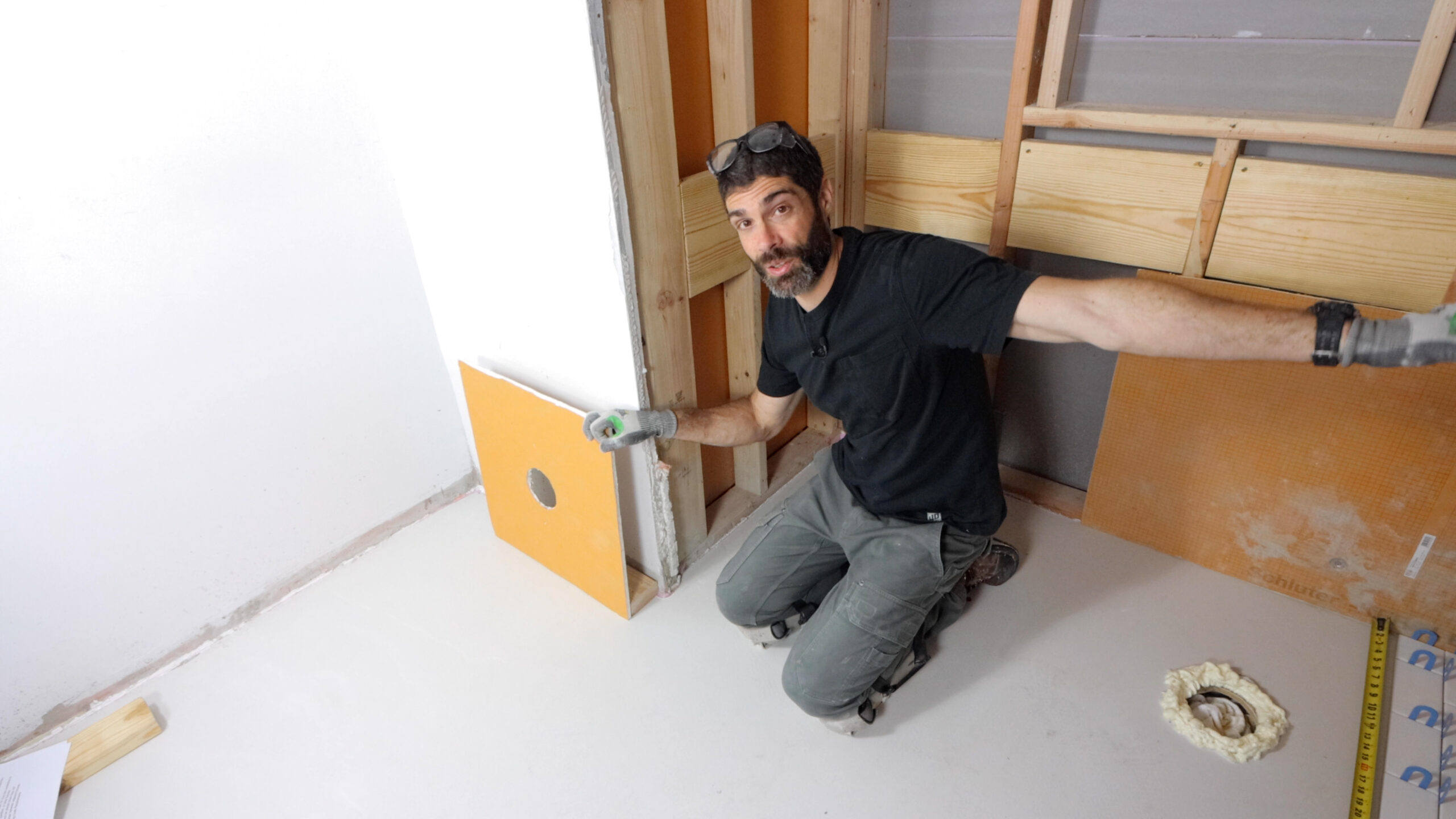 Shower Planning Before Partition Wall