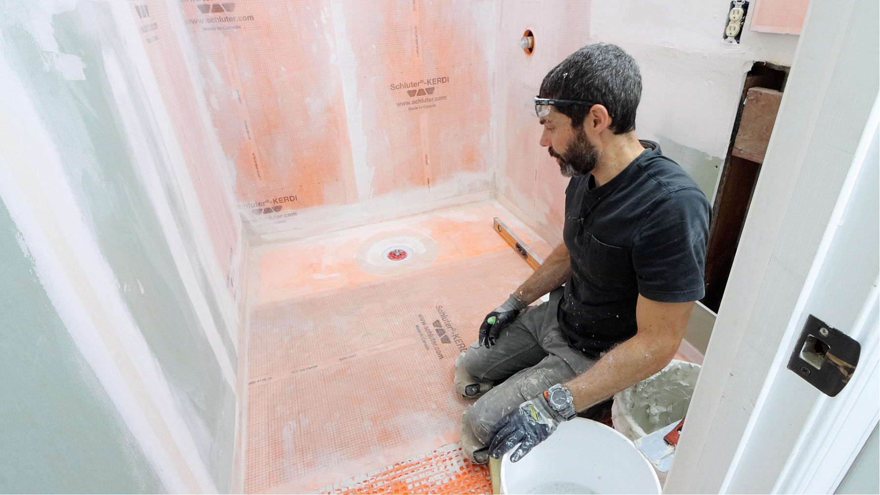 Shower and Floor Waterproofing (Curbless Shower)