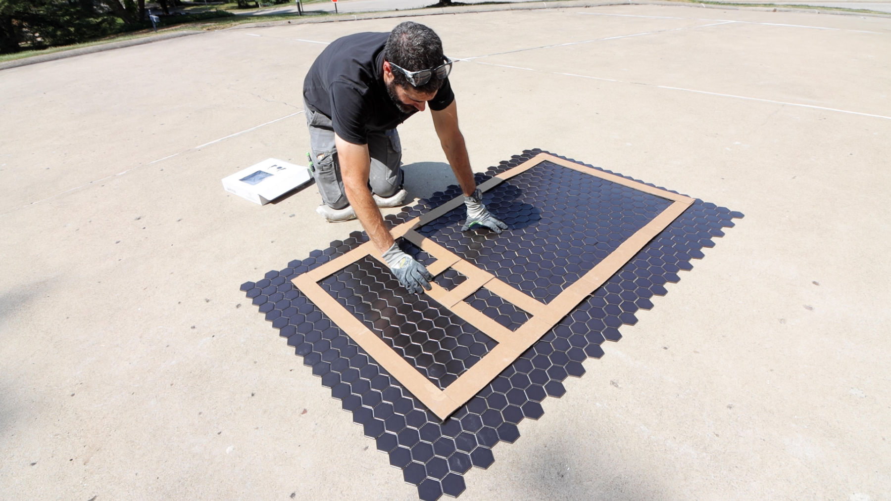 Templating Small Hexagon Tiles