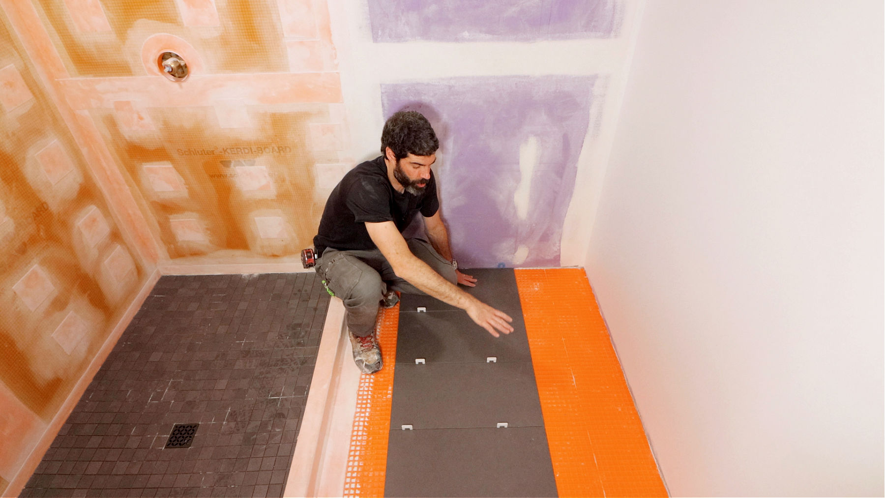 Tile Floor Dry Layout Part 1