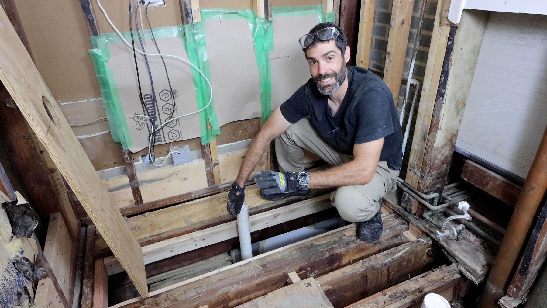 Toilet and Shower Drain Overview (Curbless Shower)