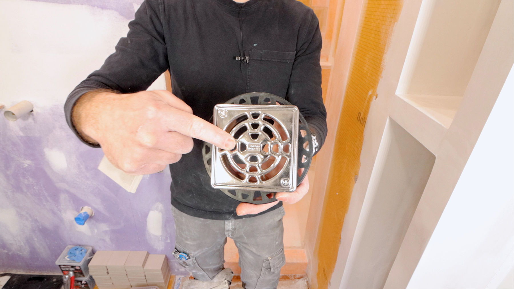 Dry-Fitting Drain and Tile