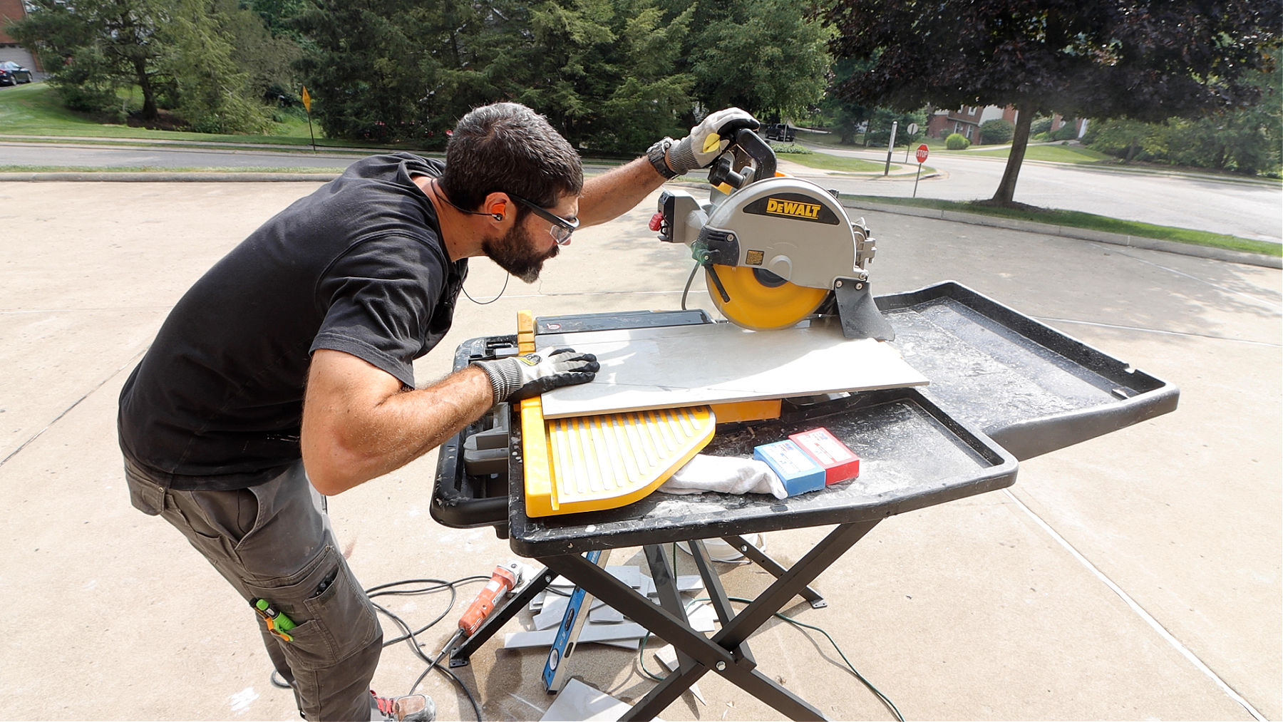 How to Cut Large Format Shower Tray Tiles