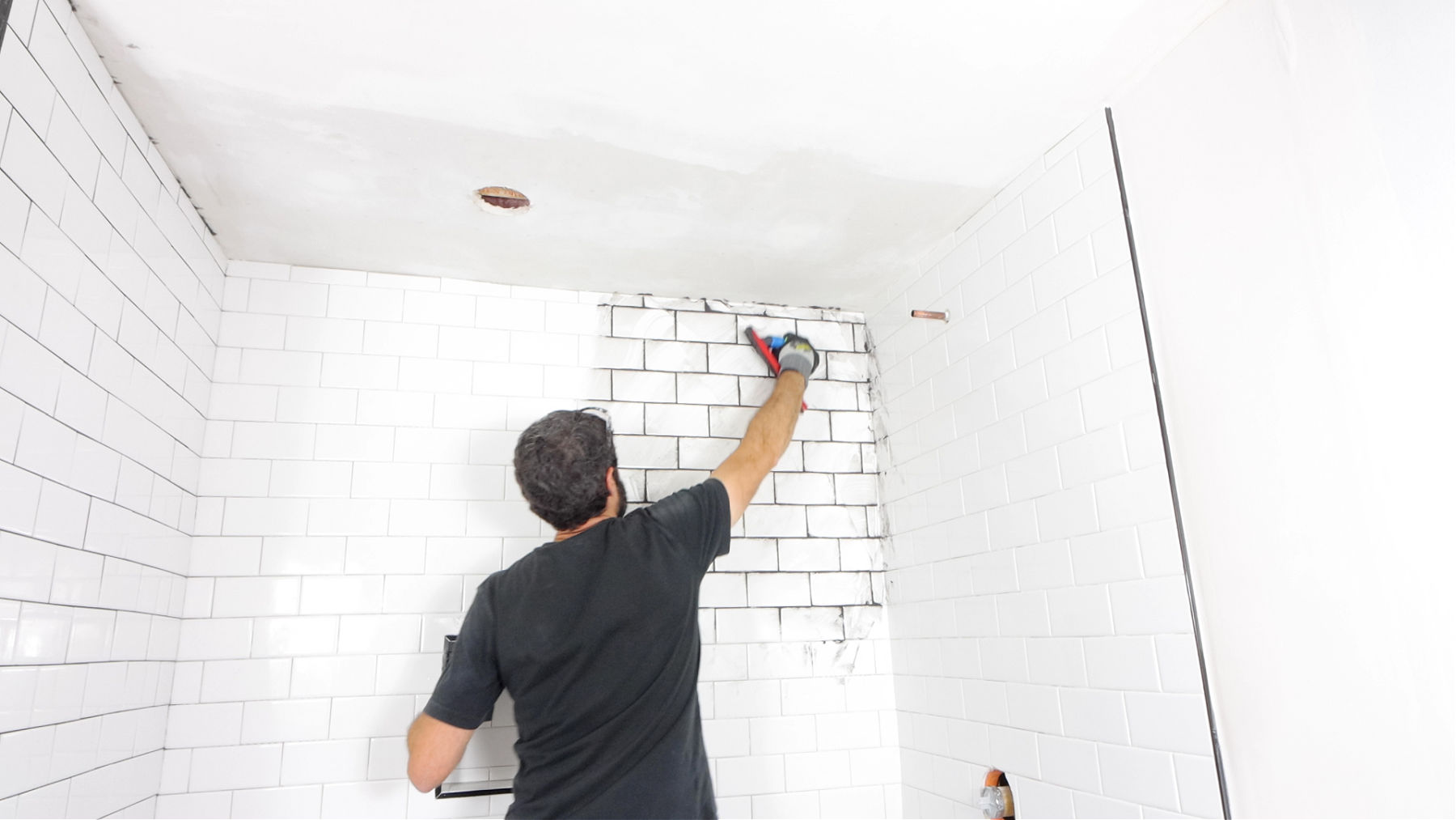 How to Grout Main Wall and Niche