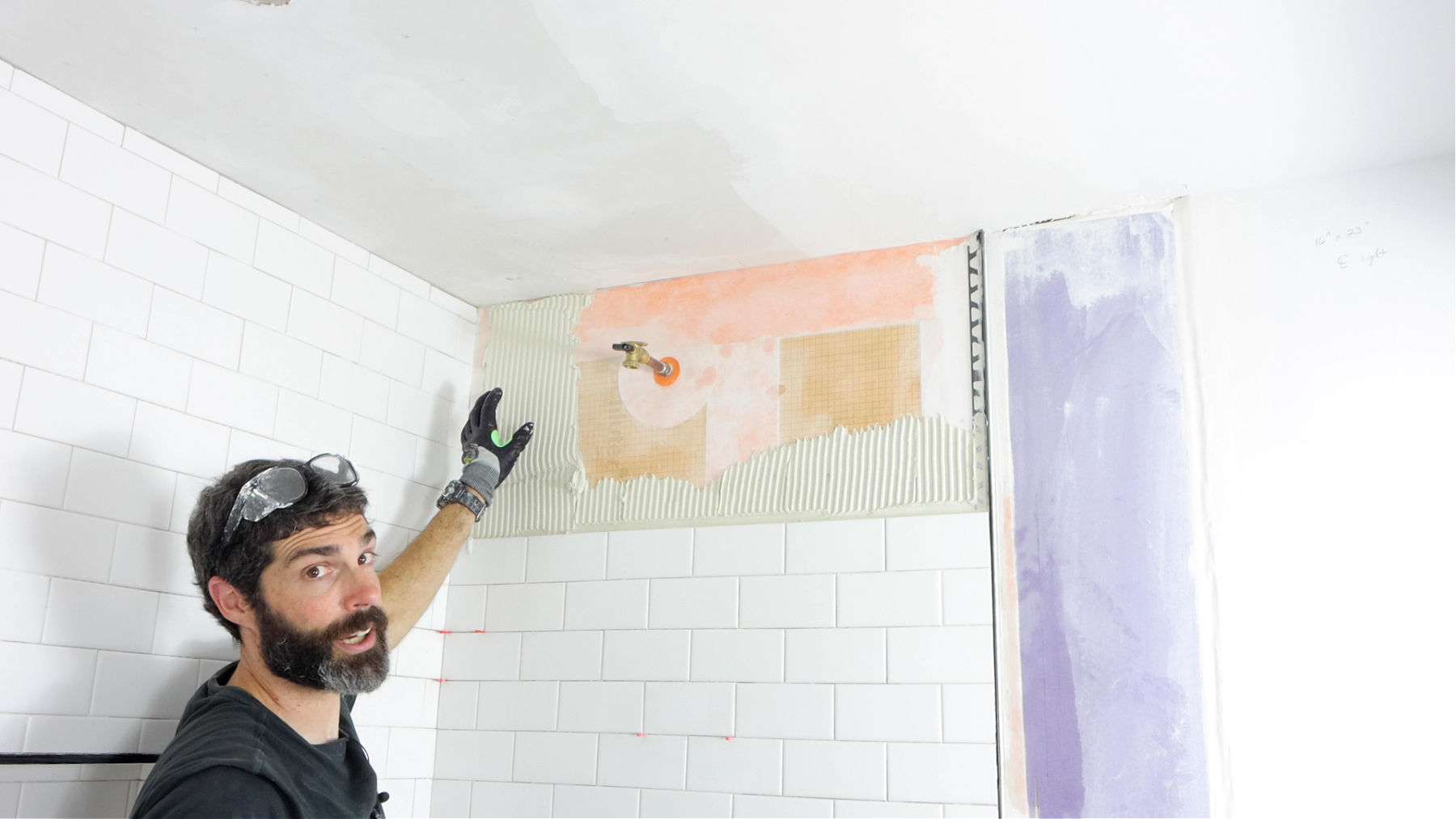 How to Set Plumbing Wall to Ceiling