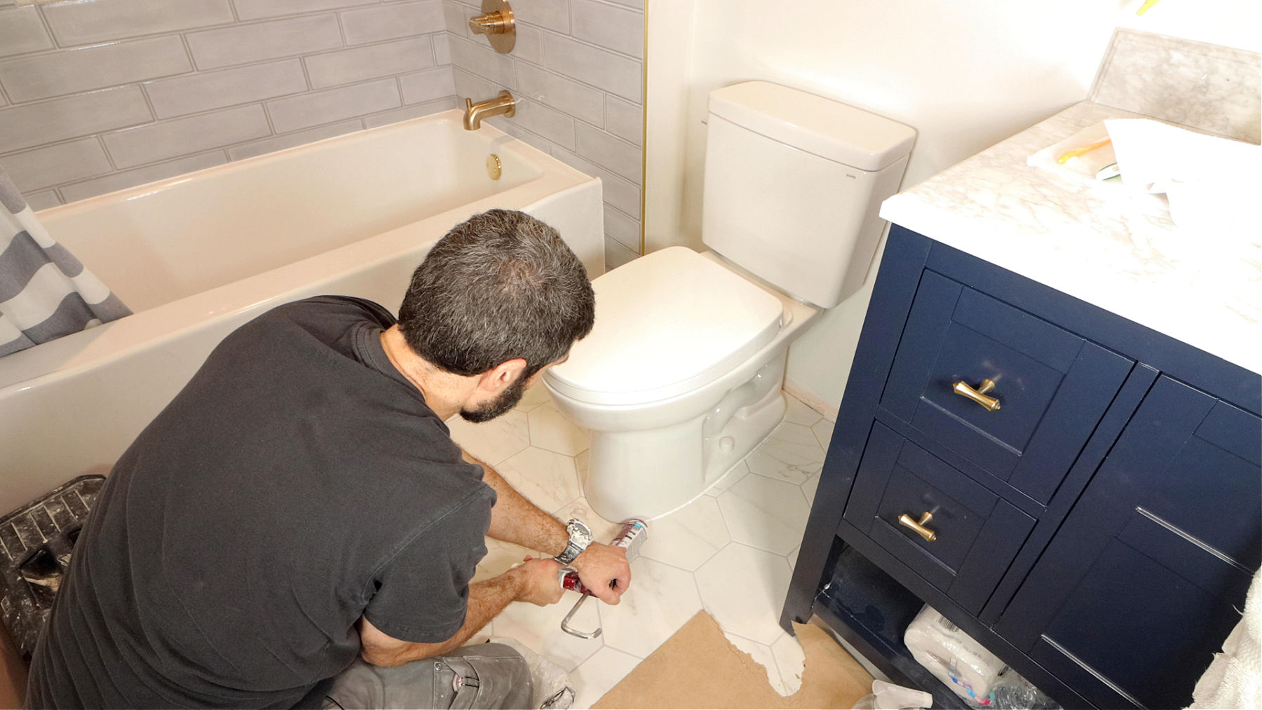 How to Silicone Bowl to Floor