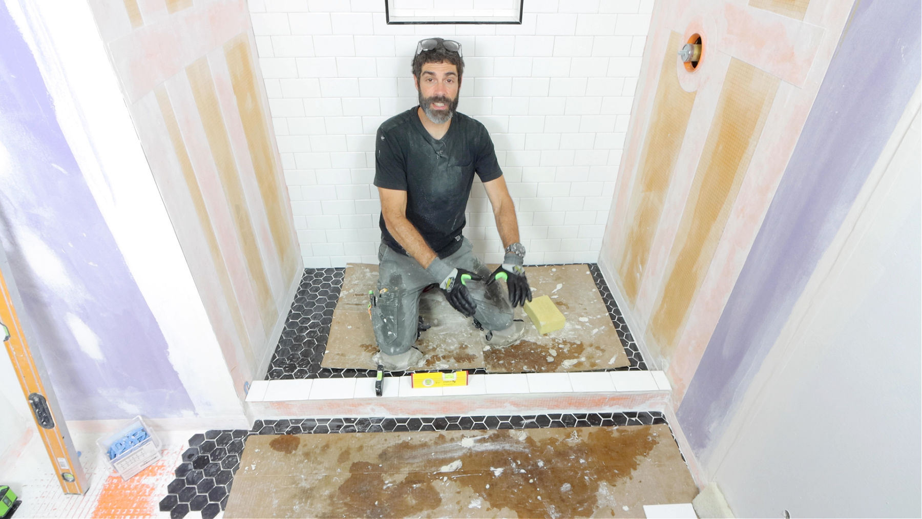 How to Tile Curb Top