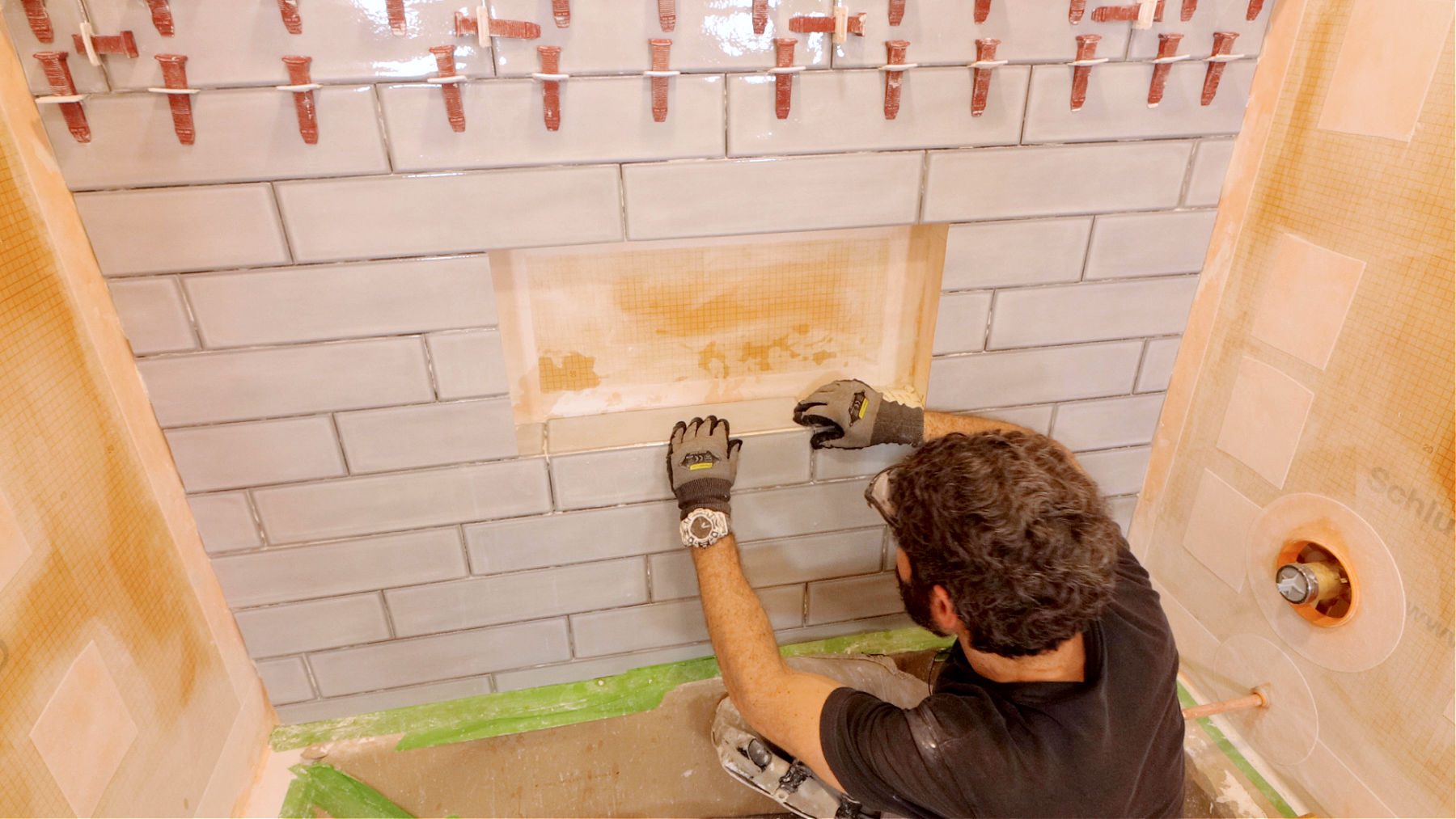 How to Install Shower Niche Sill