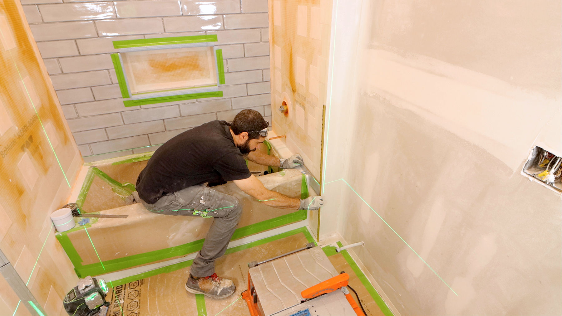 How to Cut Plumbing Wall First Row