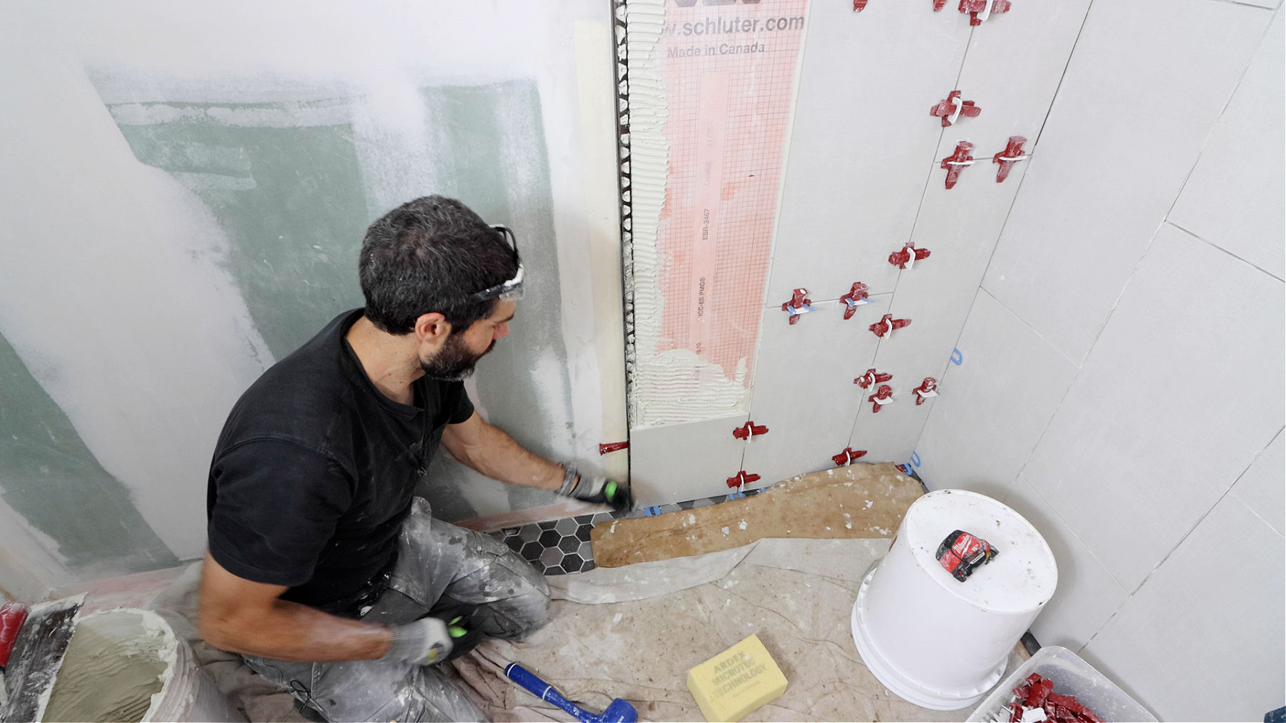 Completing Side Wall Tile