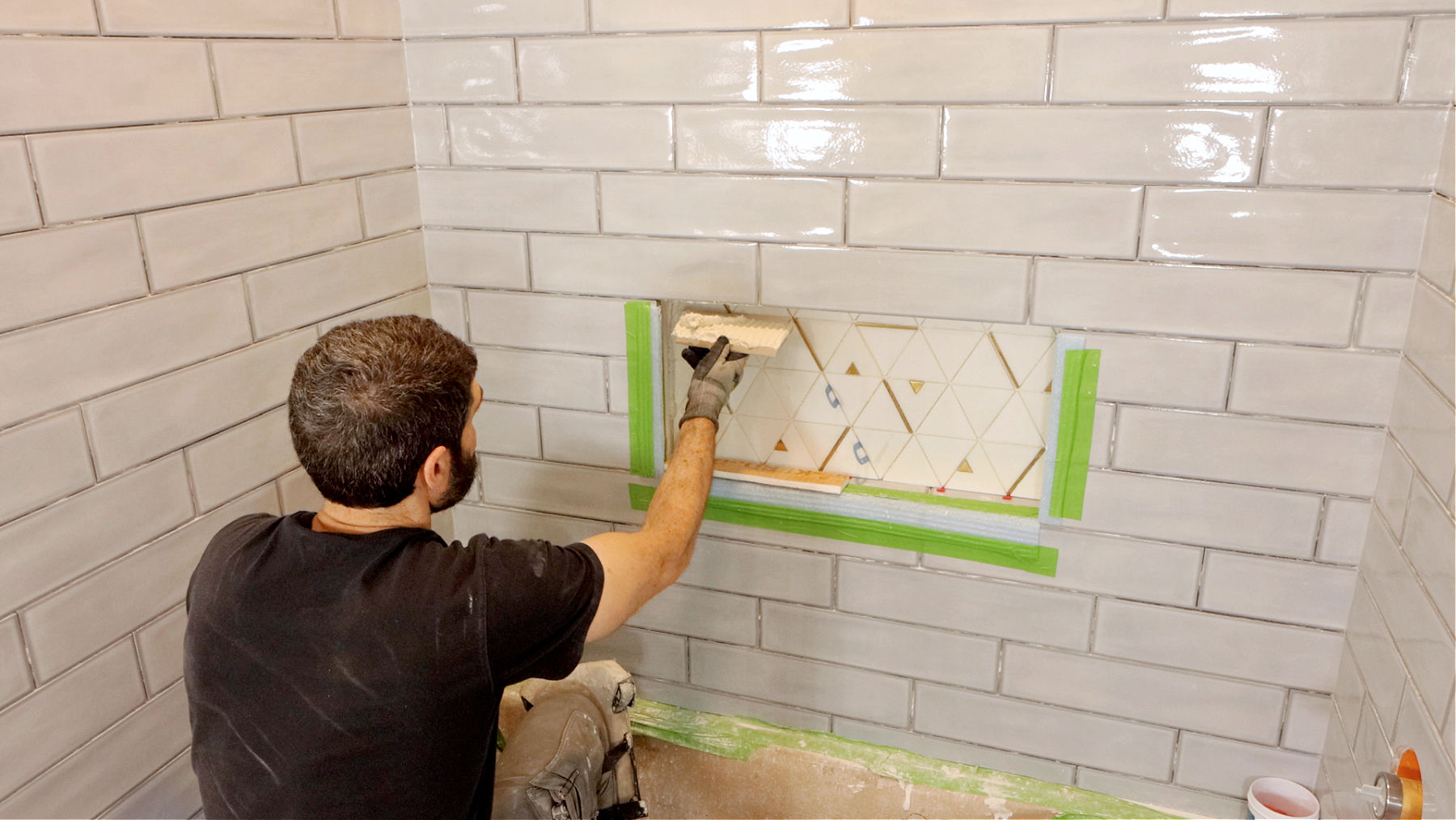 How to Tile Top of Niche