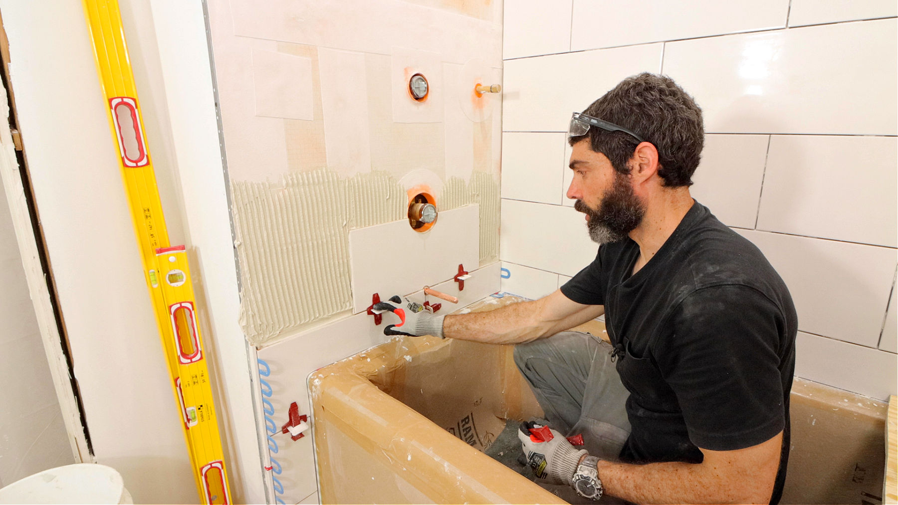 How to Tile Around Bathtub Shower Valves
