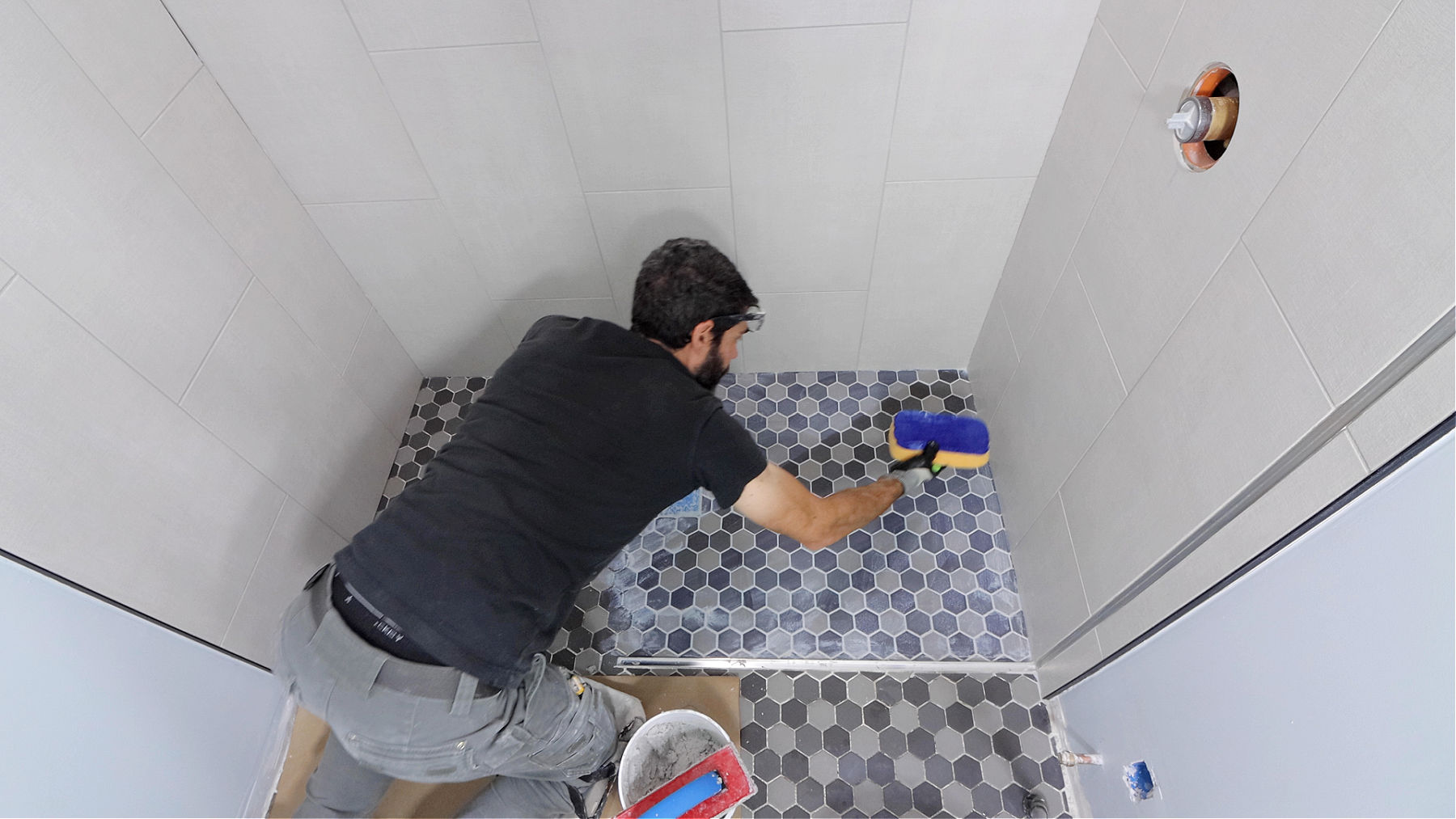 How to Grout Shower Floors