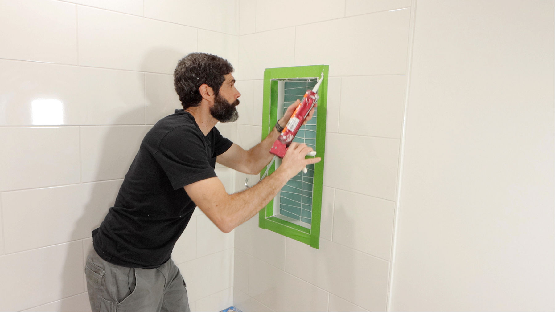 Caulking Shower Niche