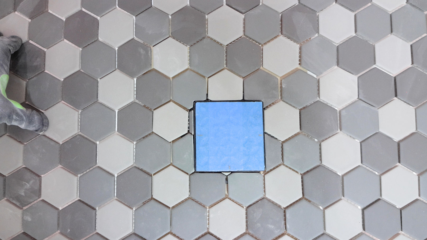 Cutting Tile Around Drain