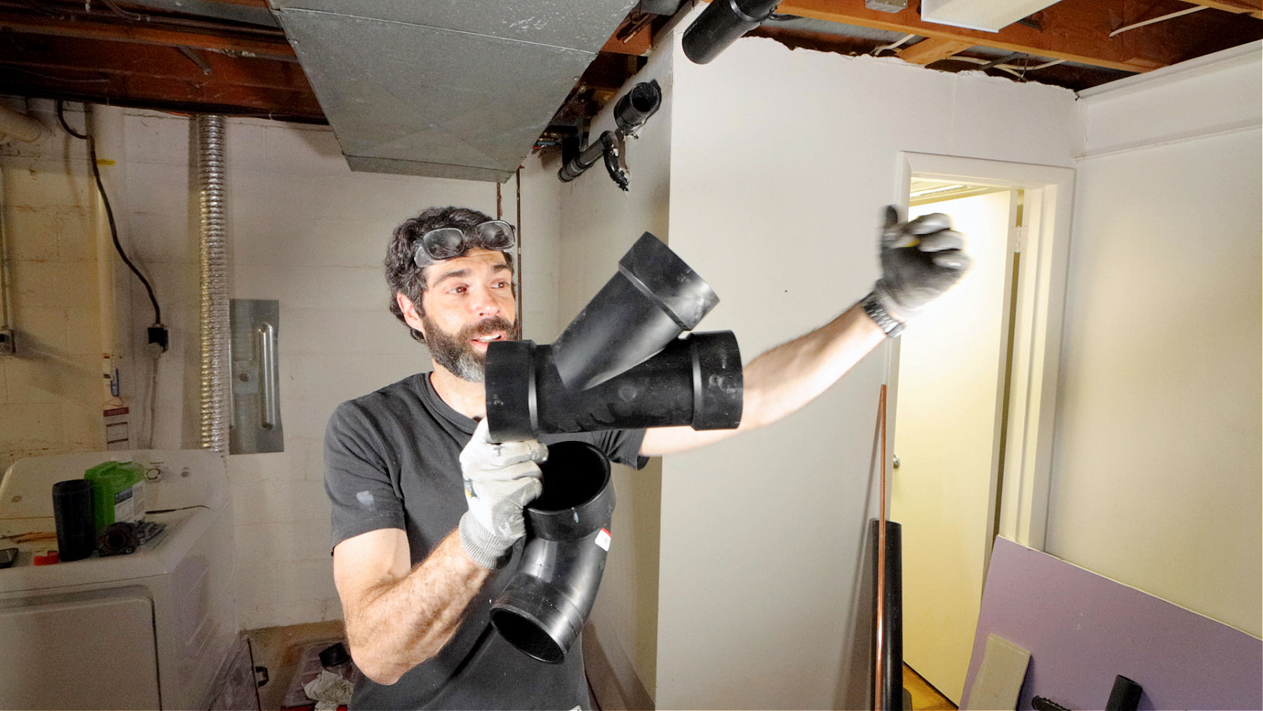 Toilet Wye and Fernco Shielded Couplings