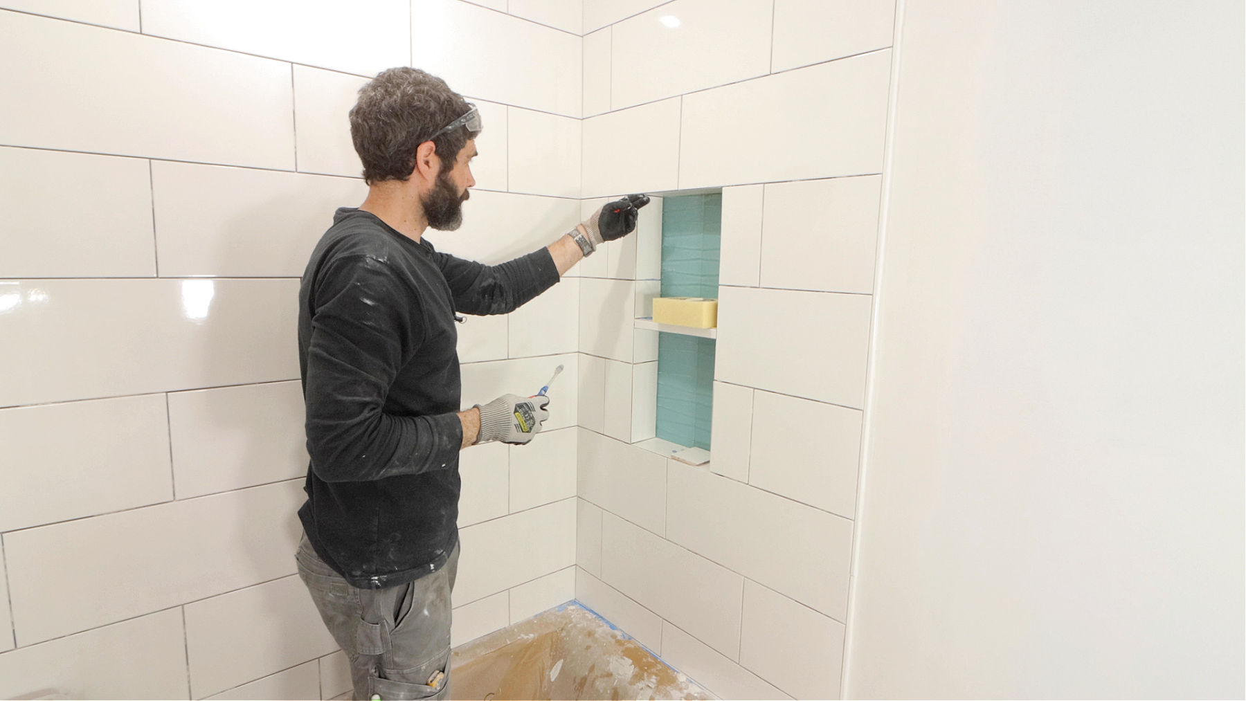 Completing Tile Shower Niche