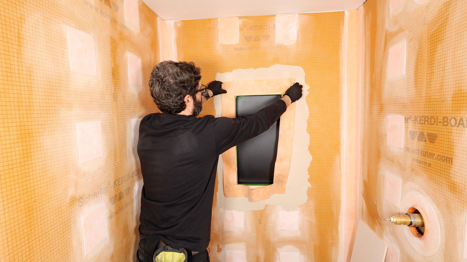 Schluter DESIGN-NICHE Part 3: Waterproofing