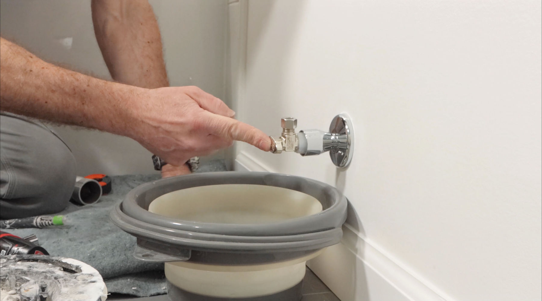 Toilet Shutoff Valve Installation with PEX A
